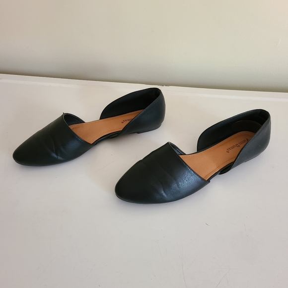 Pierre Dumas NEW in box, black d'orsey flats size 10 Vegan faux leather - Picture 2 of 9